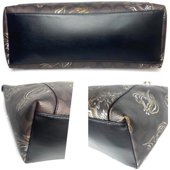 Coach Mahogany Tulip Signature C Tote Wallet Set - Picture 3 of 6